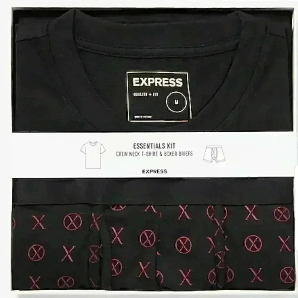 Crew Neck T-Shirt & Boxer Briefs Set - Picture 2 of 8